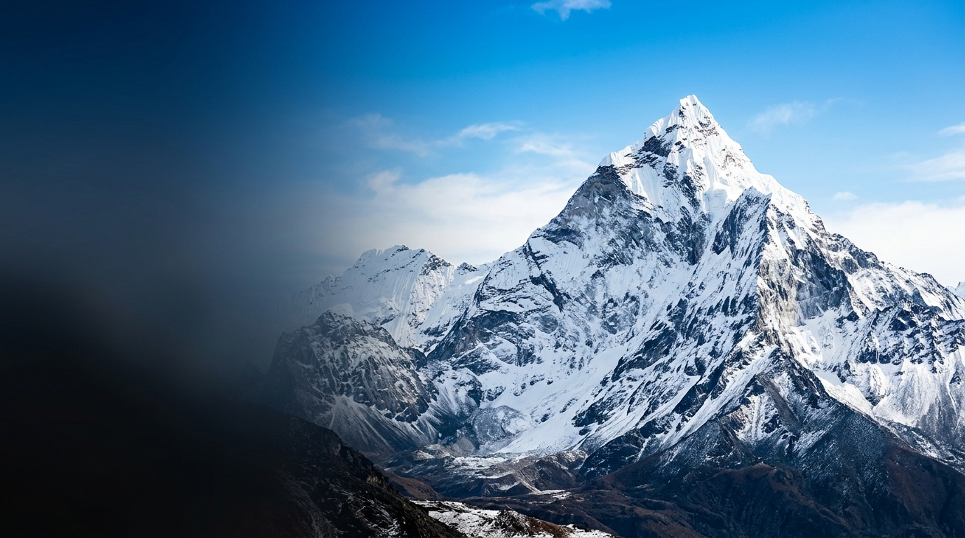 Majestic Snowy Mountain Peak